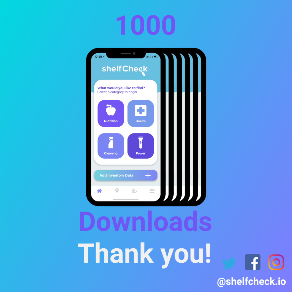 Marketing Materials - shelfCheck 1000 Downloads - Thank you!